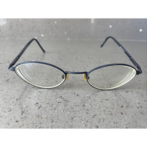Kenneth Cole Round EYEGLASSES FRAMES ONLY 47-19-130 Caught Steeling 075 blue - Picture 1 of 13